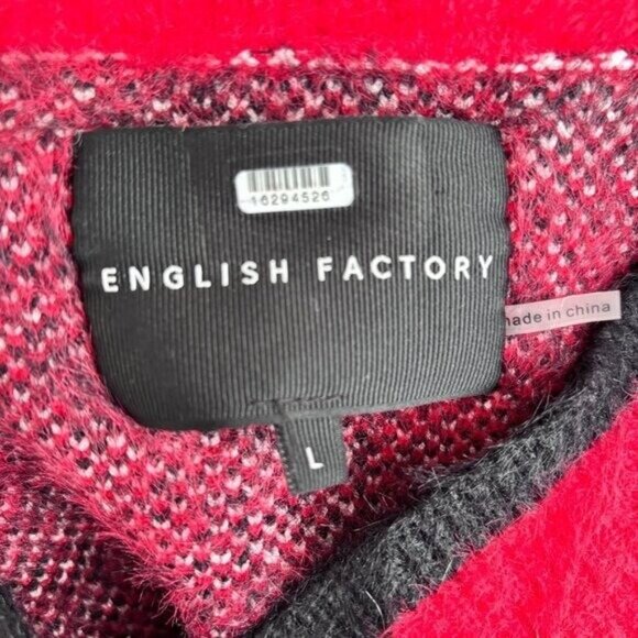 English Factory Checkered Plaid Cardigan - Picture 9 of 9